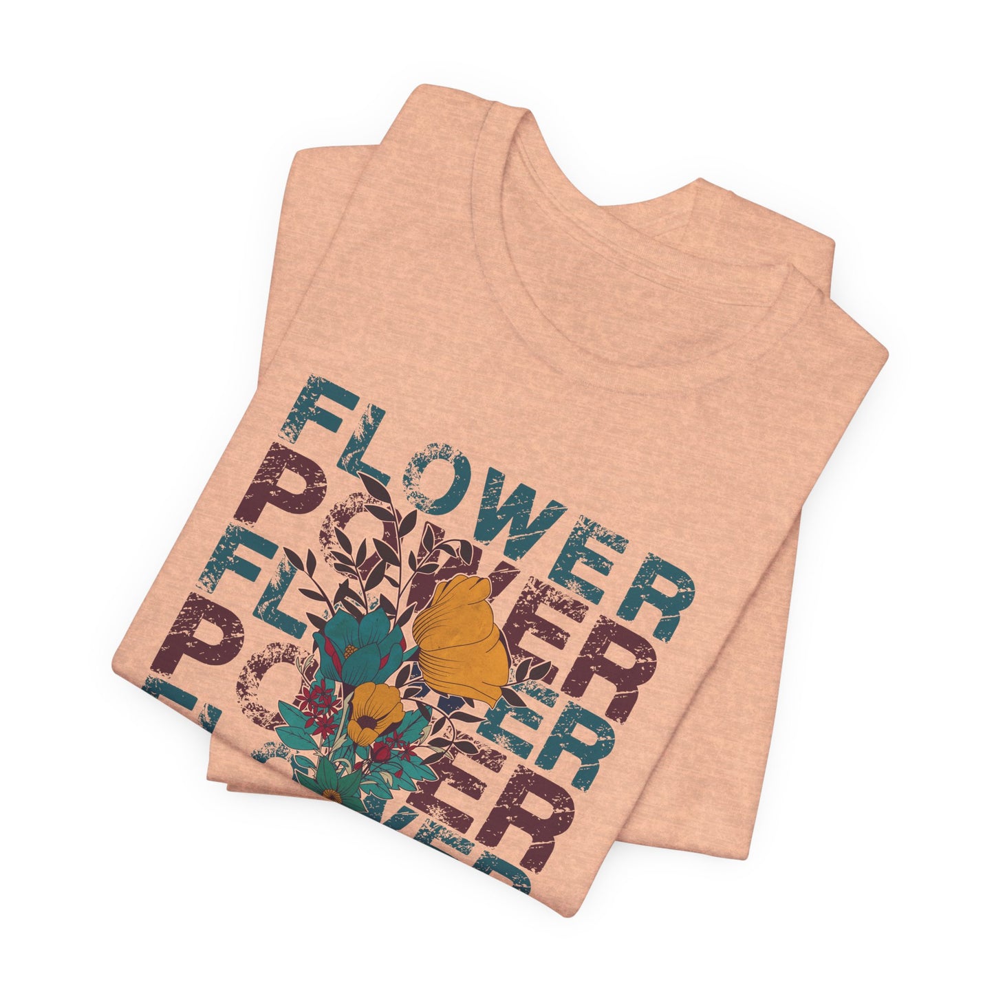 Flower Power Retro Tee – Bold Floral Vintage Vibes