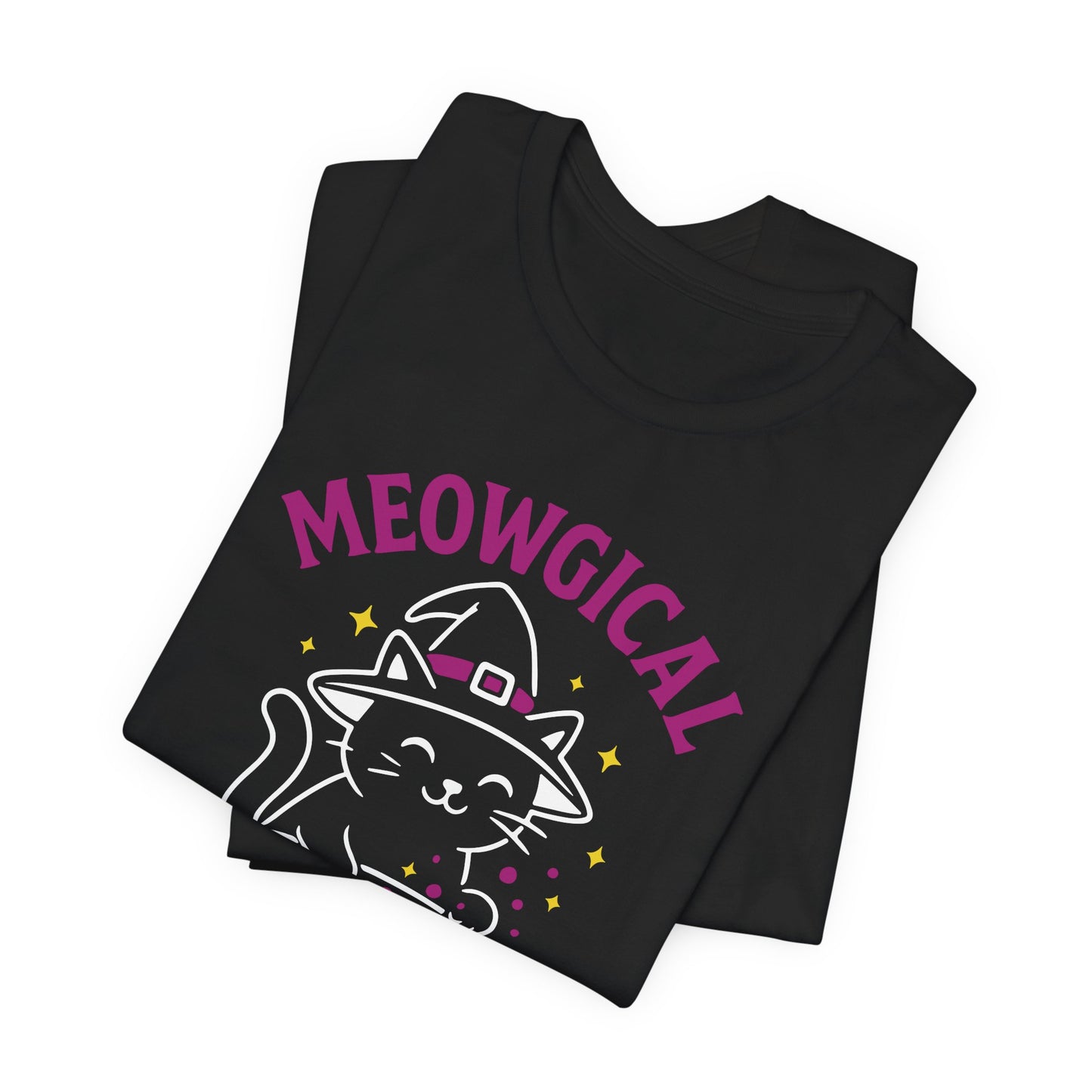 Meowgical Cat Halloween Shirt – Cute Witchy Kitty Tee for Cat Lovers