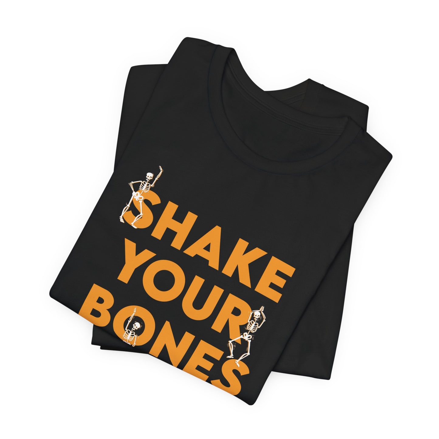Shake Your Bones Halloween Shirt – Funny Dancing Skeleton Tee