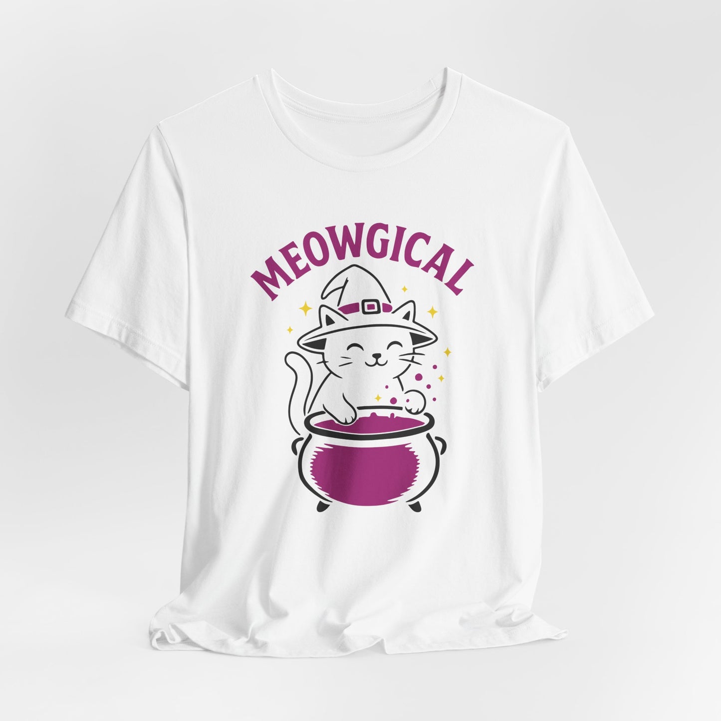 Meowgical Cat Halloween Shirt – Cute Witchy Kitty Tee for Cat Lovers