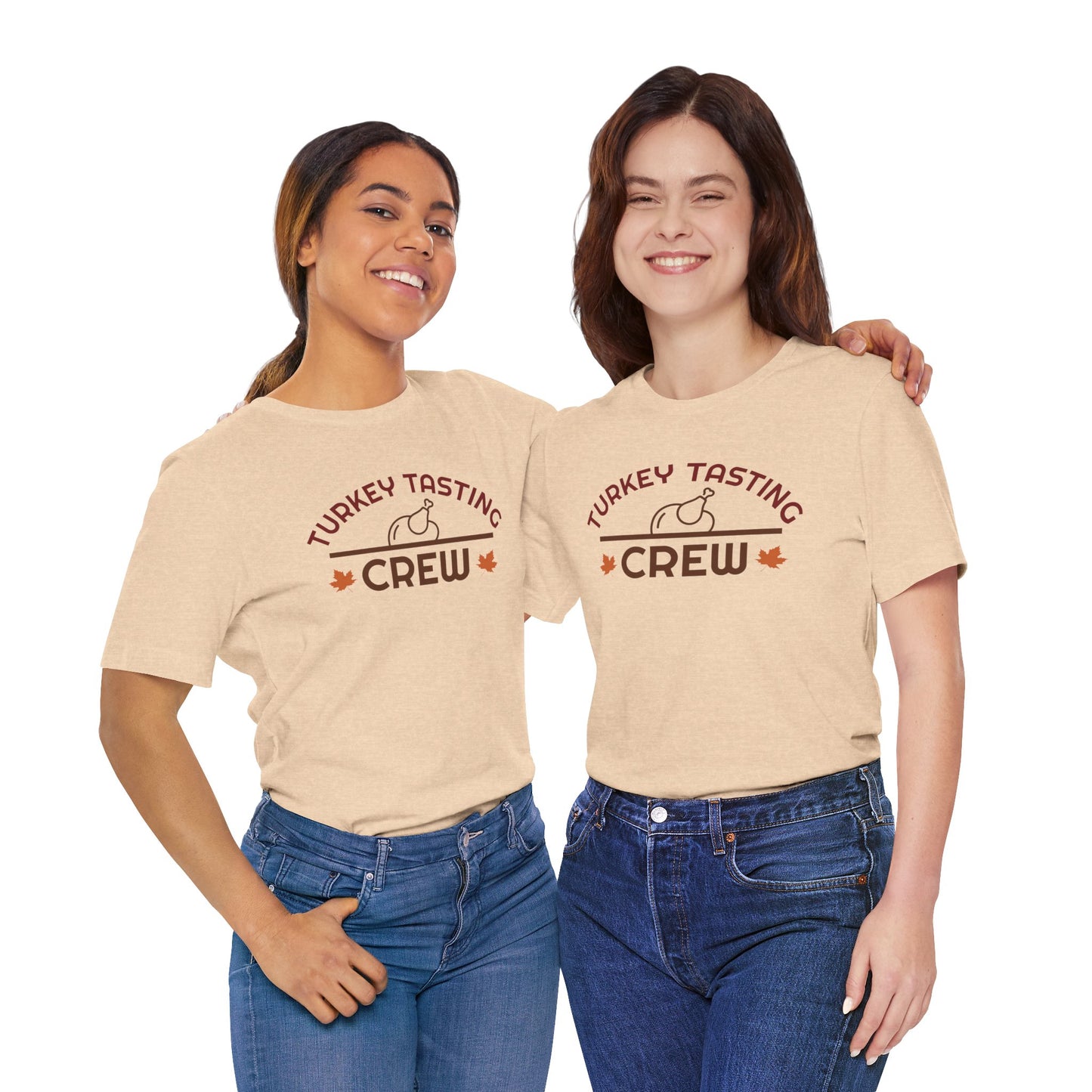 Turkey Tasting Crew T-Shirt – Funny Thanksgiving Shirt for Family and Friends