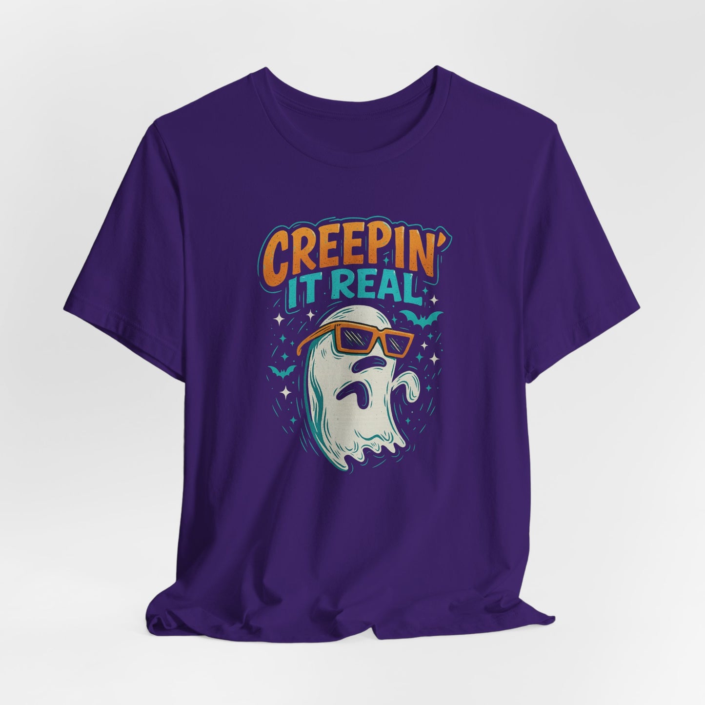 Creepin’ It Real Halloween Shirt – Funny Cool Ghost Tee