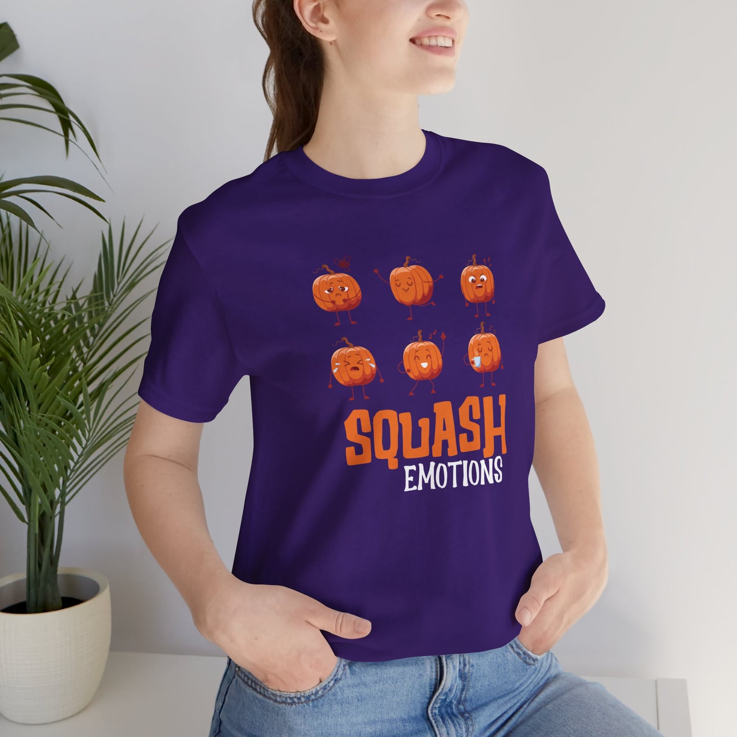 Squash – Cute Pumpkin Faces Halloween T-Shirt
