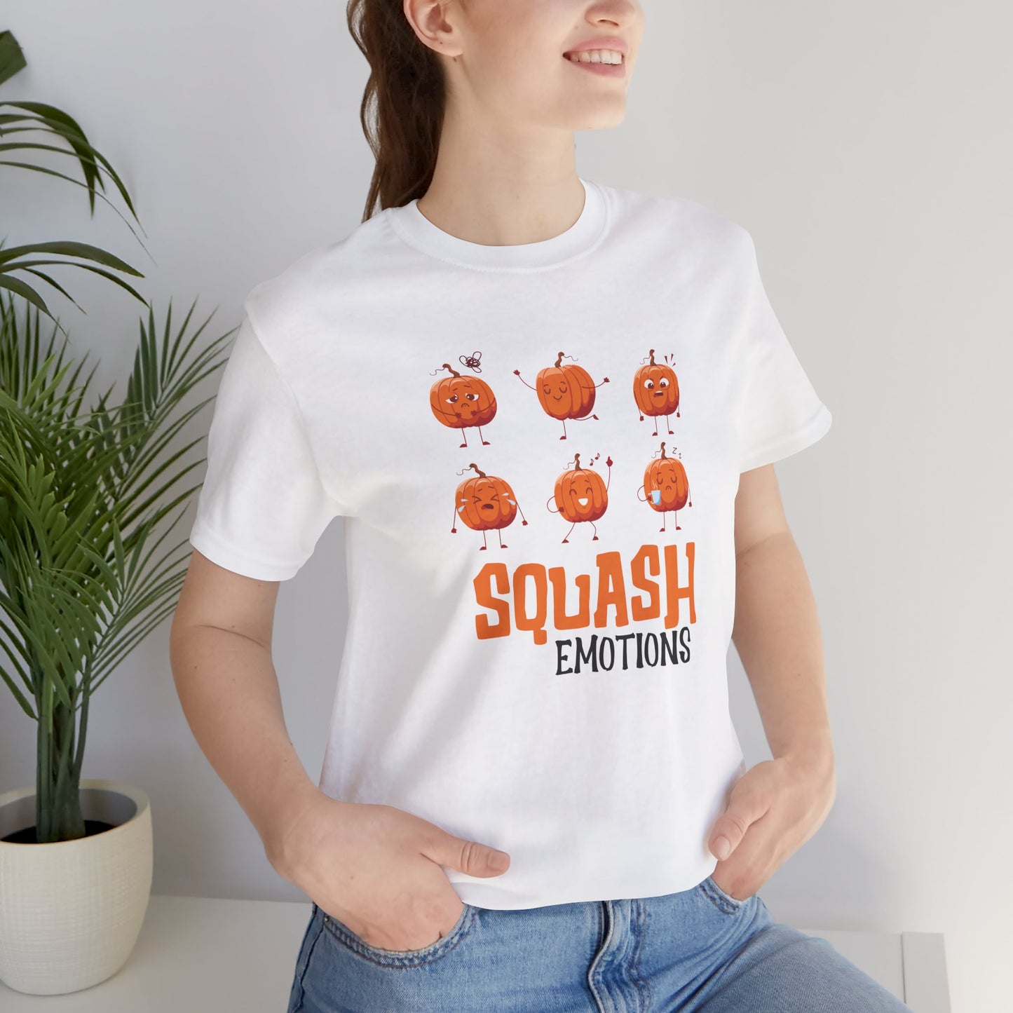 Squash – Cute Pumpkin Faces Halloween T-Shirt