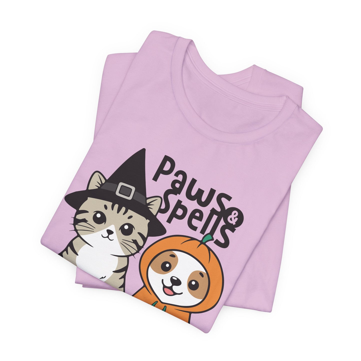 Cat and Dog Halloween Shirt – Cute Pumpkin Puppy & Witch Kitty Tee