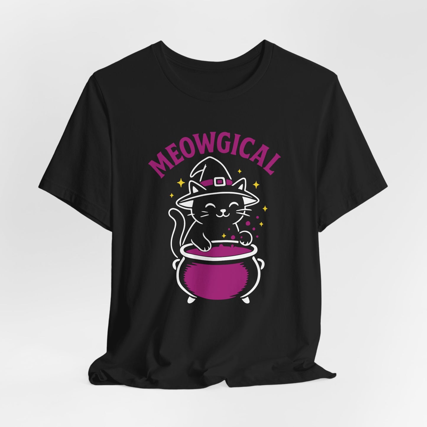 Meowgical Cat Halloween Shirt – Cute Witchy Kitty Tee for Cat Lovers