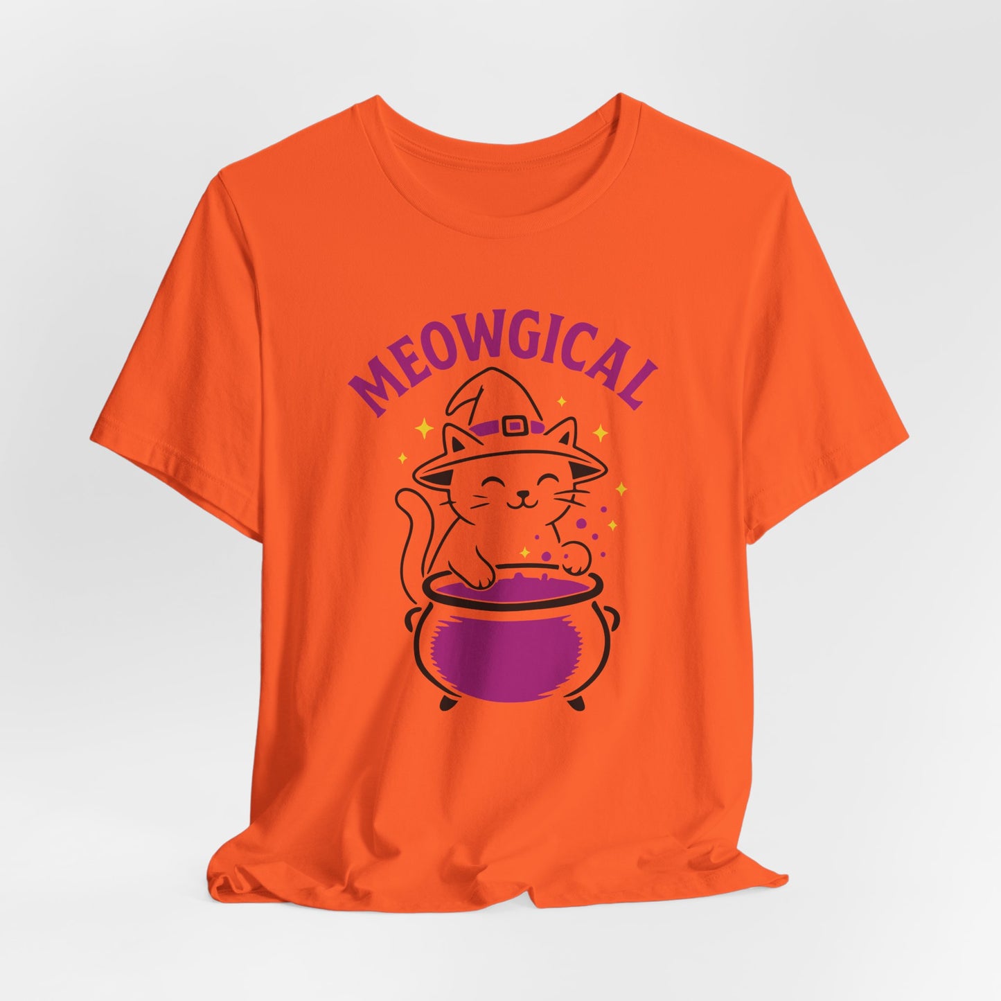 Meowgical Cat Halloween Shirt – Cute Witchy Kitty Tee for Cat Lovers