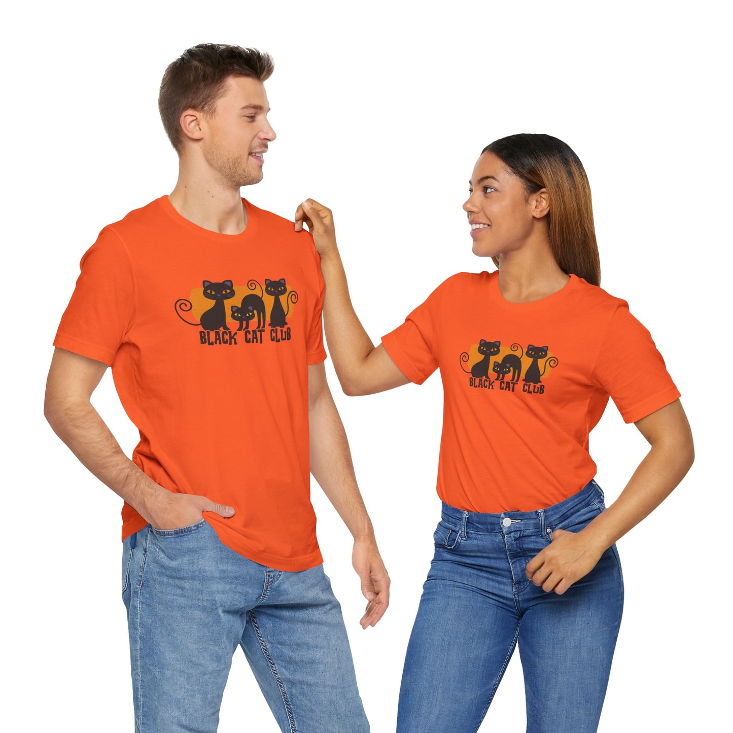 Black Cat Club Halloween Shirt – Cute & Spooky Feline Design