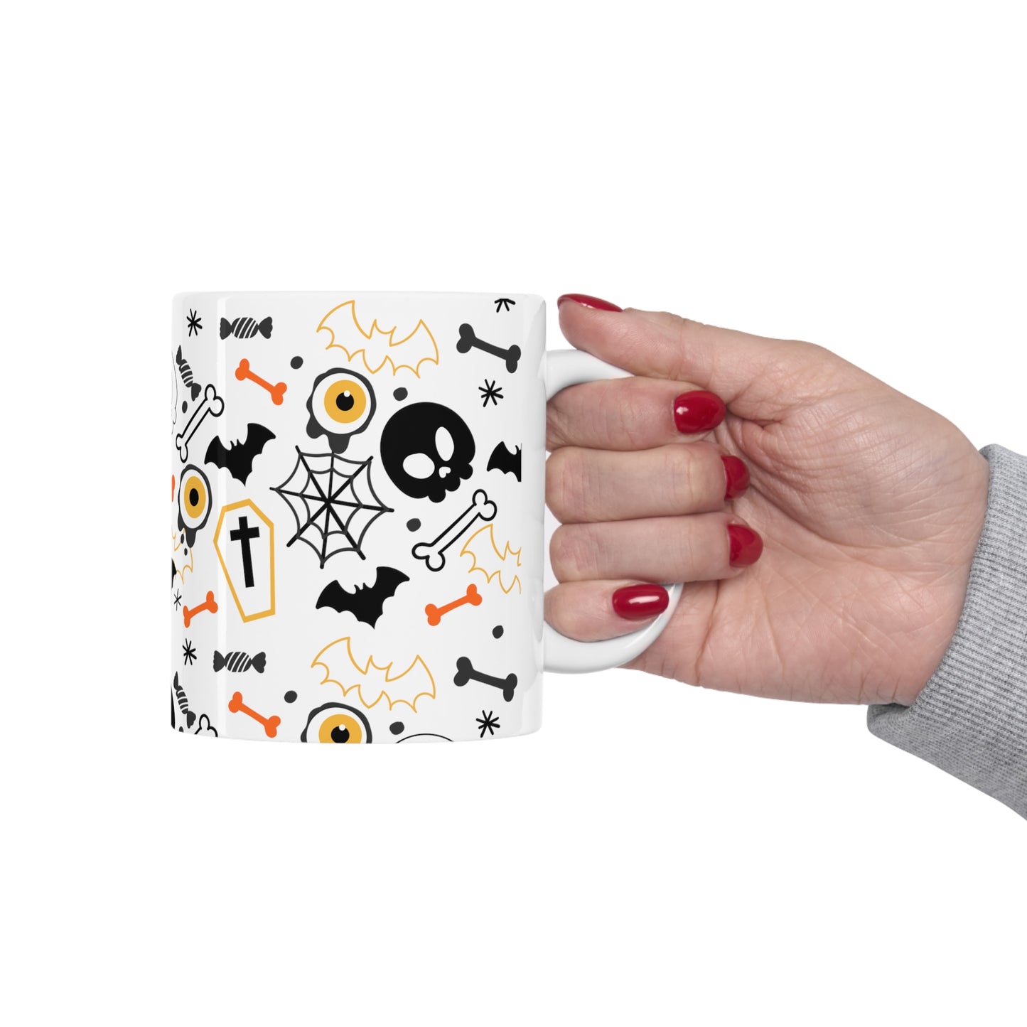 Funny Scary, 11oz White Mug