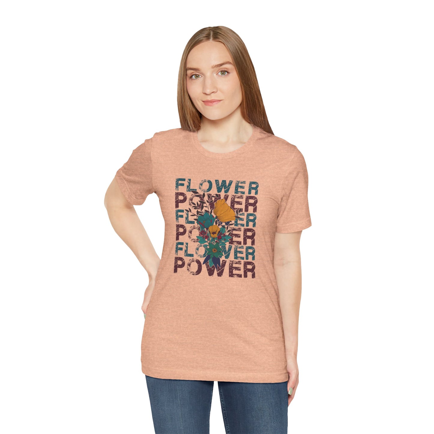 Flower Power Retro Tee – Bold Floral Vintage Vibes
