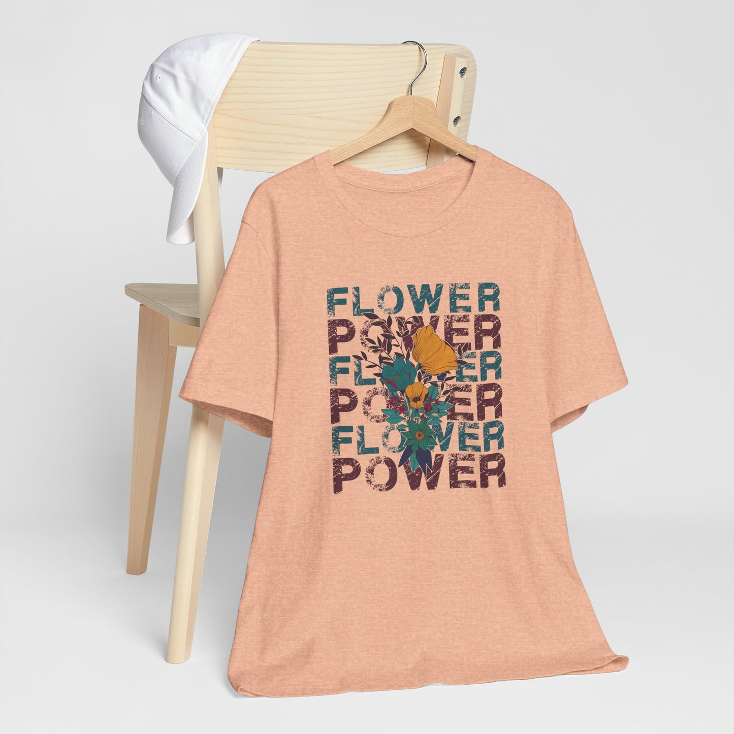 Flower Power Retro Tee – Bold Floral Vintage Vibes