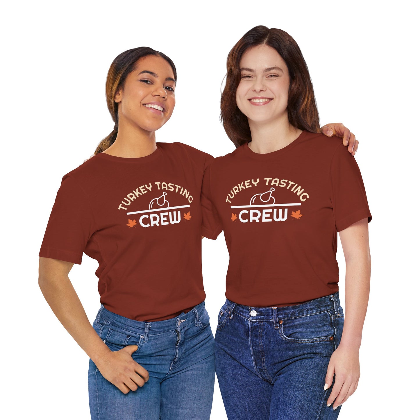 Turkey Tasting Crew T-Shirt – Funny Thanksgiving Shirt for Family and Friends