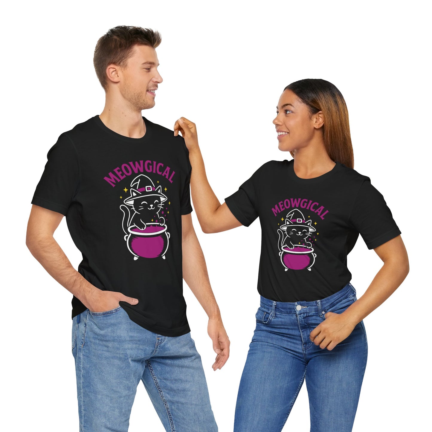 Meowgical Cat Halloween Shirt – Cute Witchy Kitty Tee for Cat Lovers