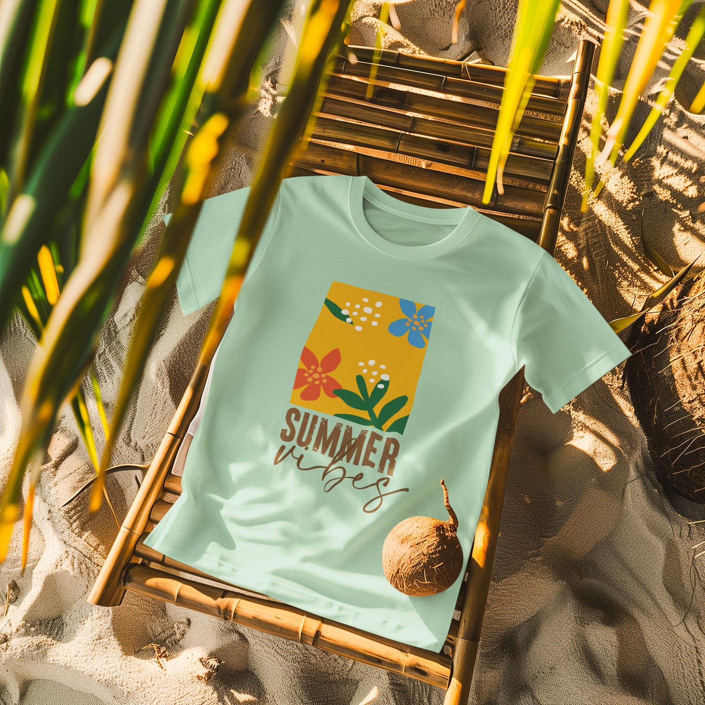 "Summer Vibes" T-Shirt – Color That Feels Like Summer