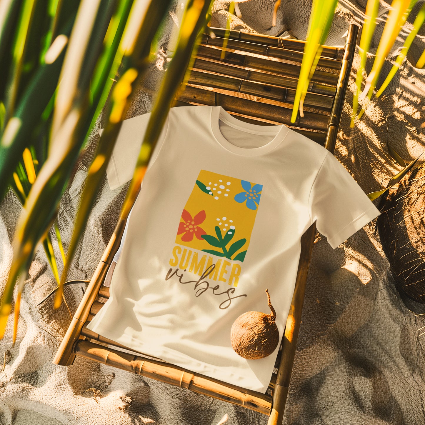 "Summer Vibes" T-Shirt – Color That Feels Like Summer