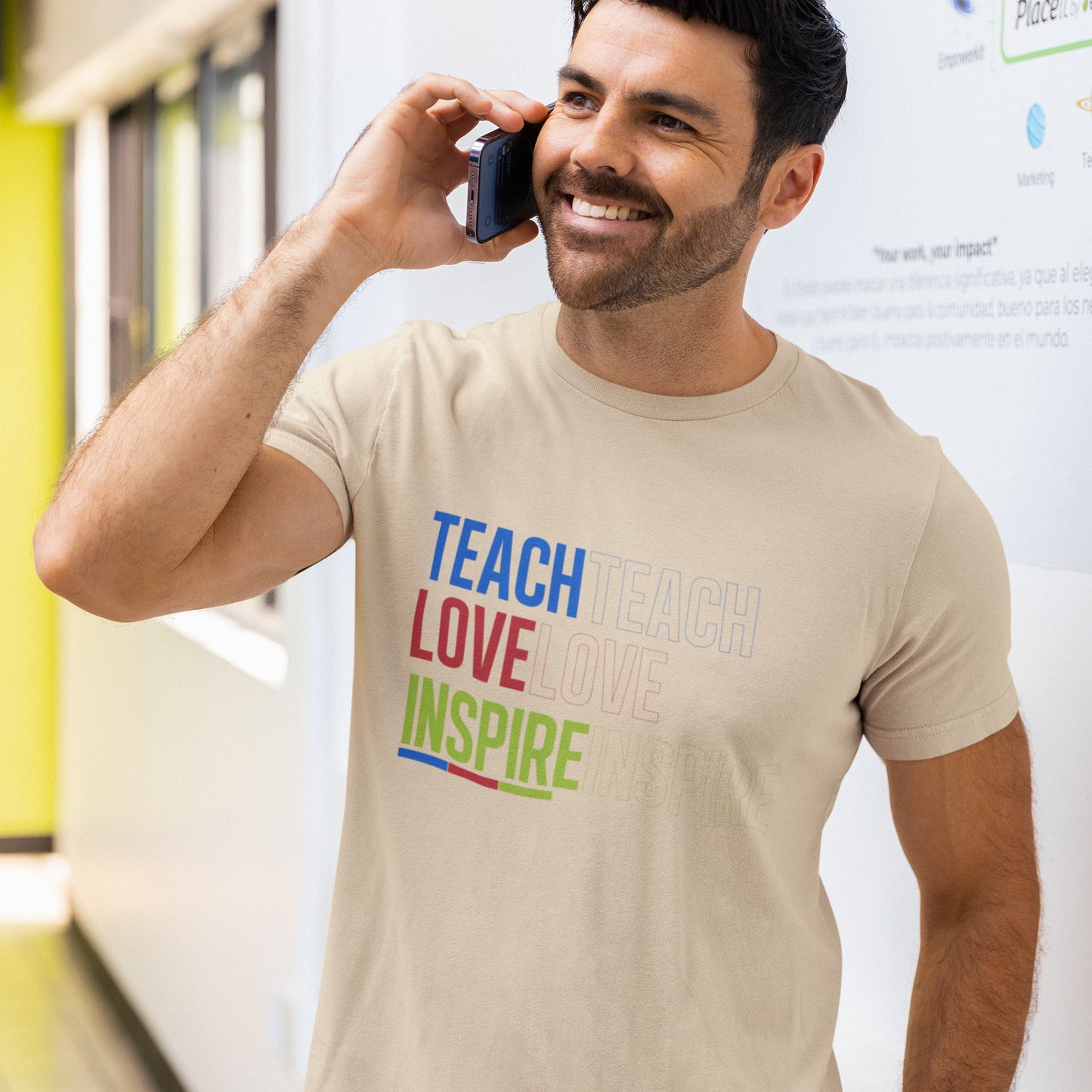 Teach Love Inspire T-Shirt – Bold Motivational Teacher Tee