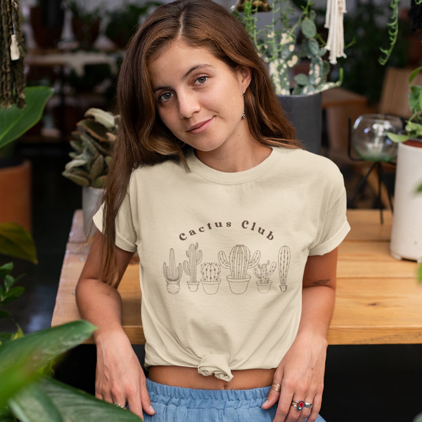 Cactus Club Graphic Tee – Minimal Desert Vibes
