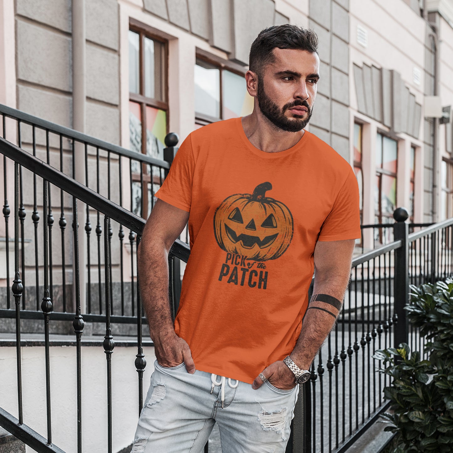 Pick of the Patch Pumpkin Halloween Shirt – Cute Jack-O’-Lantern Fall Tee