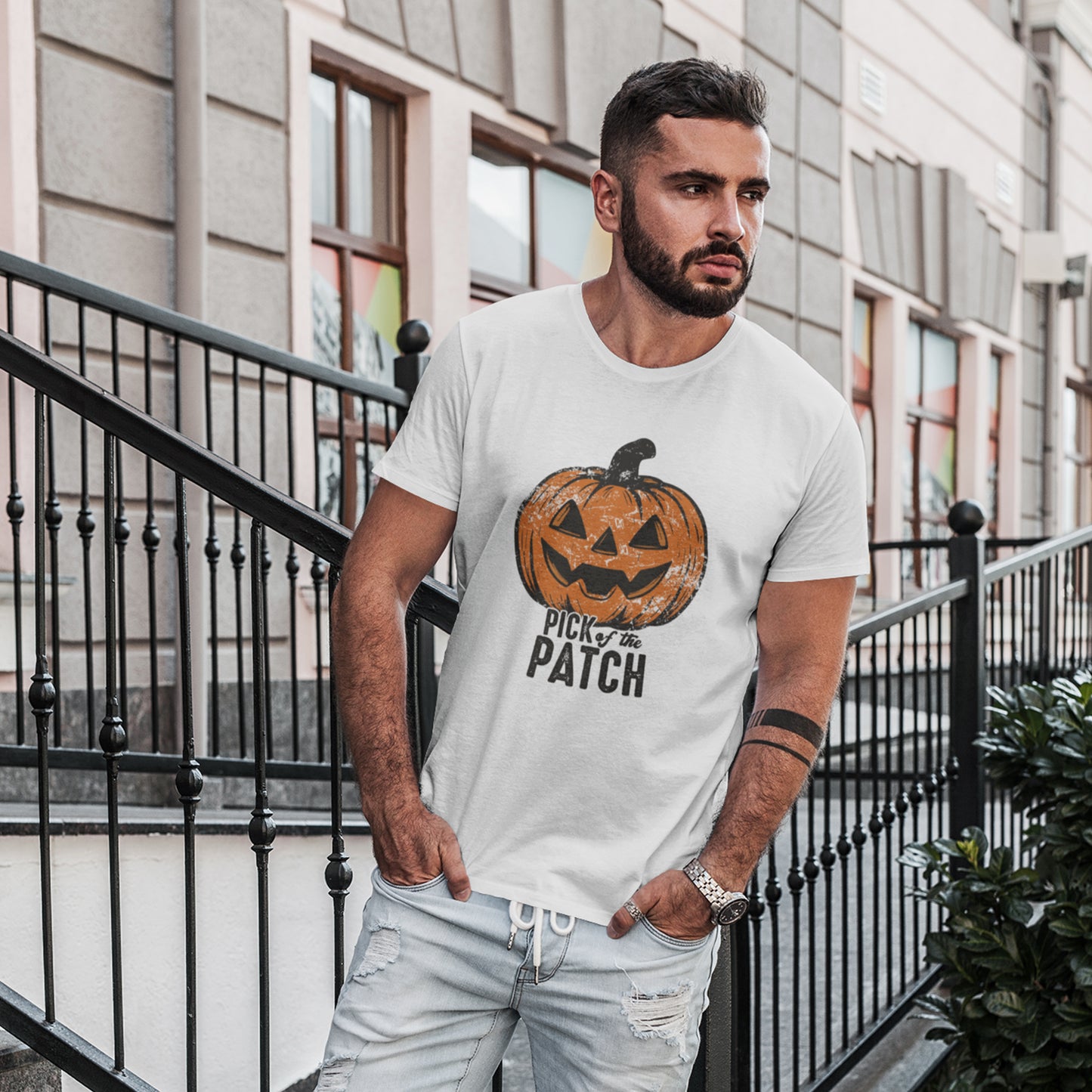 Pick of the Patch Pumpkin Halloween Shirt – Cute Jack-O’-Lantern Fall Tee