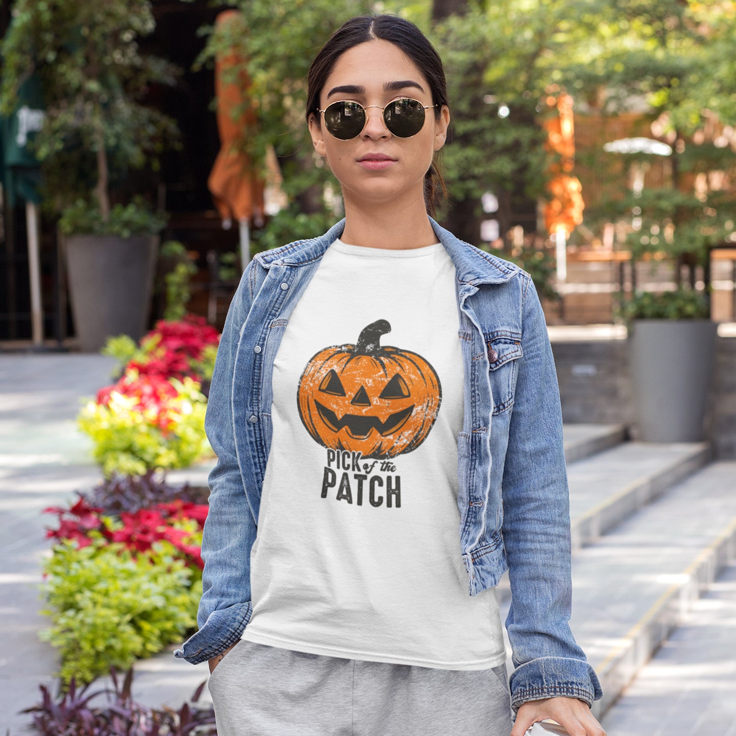 Pick of the Patch Pumpkin Halloween Shirt – Cute Jack-O’-Lantern Fall Tee