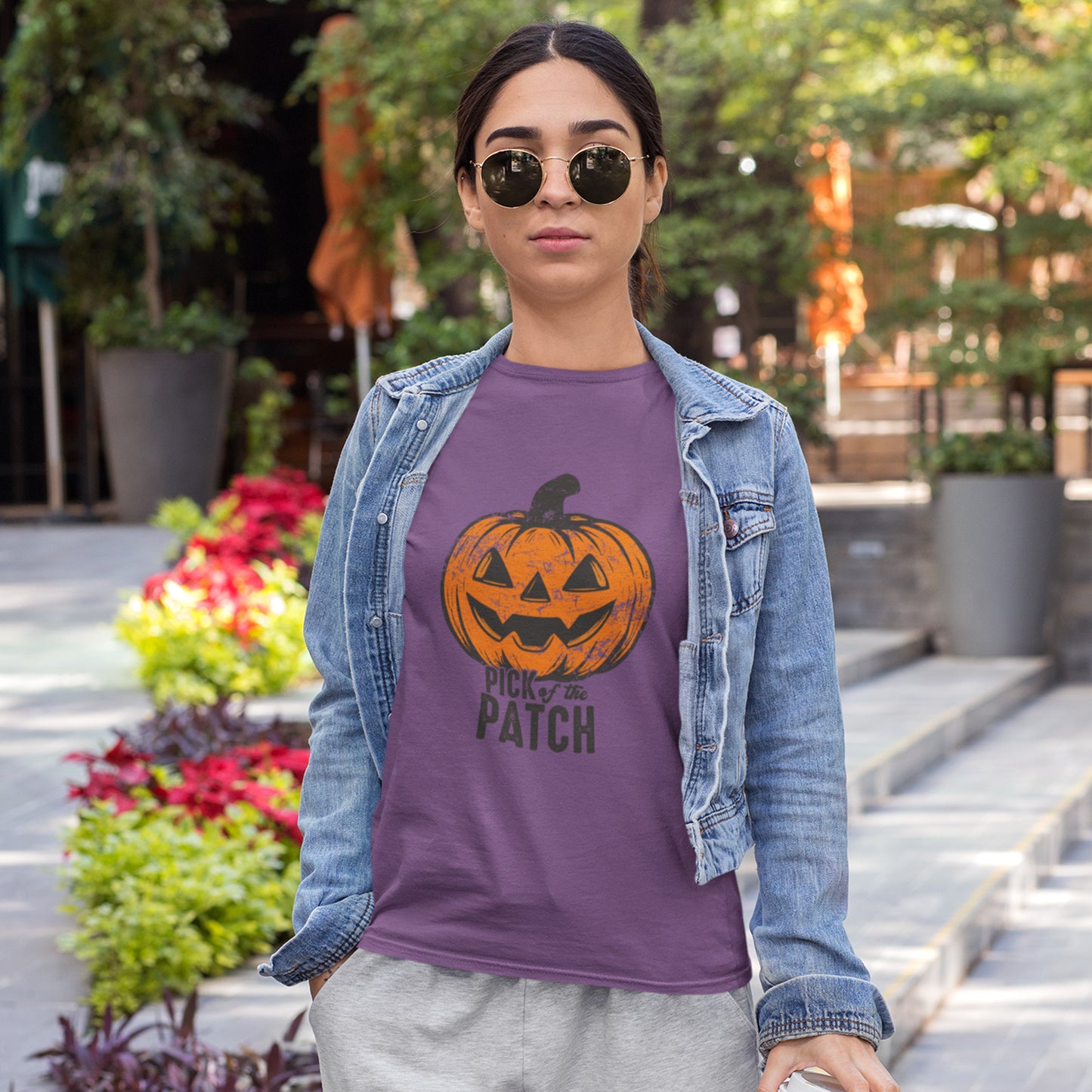 Pick of the Patch Pumpkin Halloween Shirt – Cute Jack-O’-Lantern Fall Tee