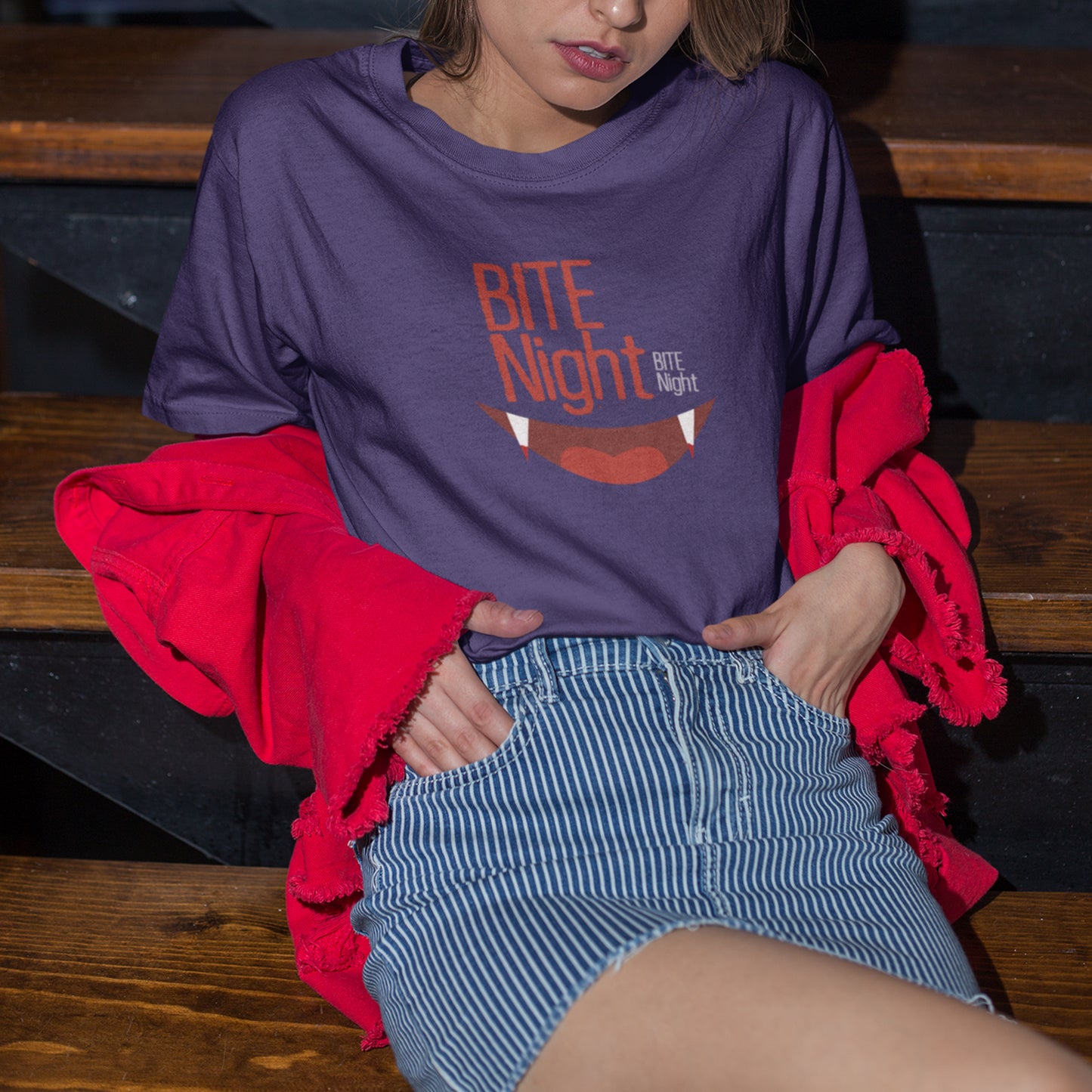 Bite Night – Vampire Halloween Party Tee