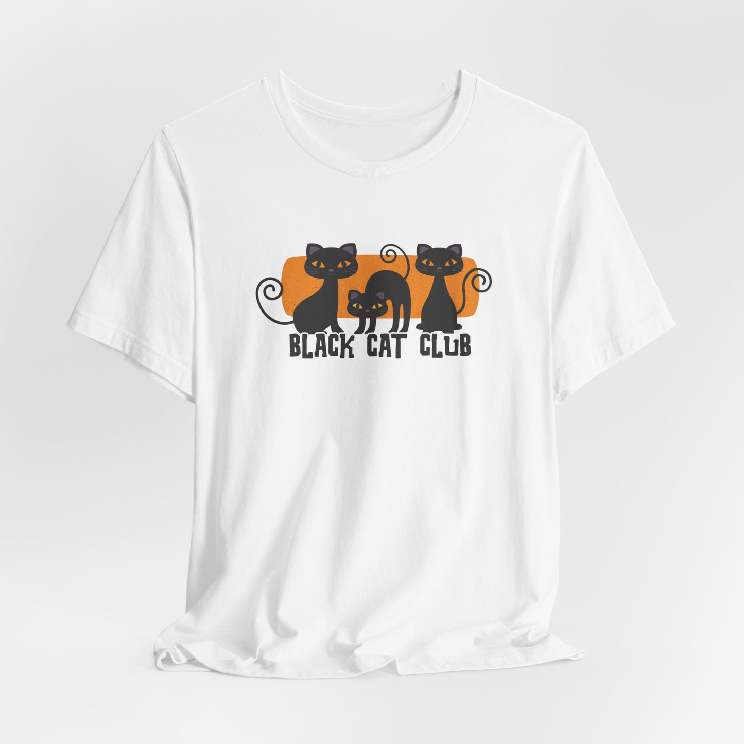 Black Cat Club Halloween Shirt – Cute & Spooky Feline Design