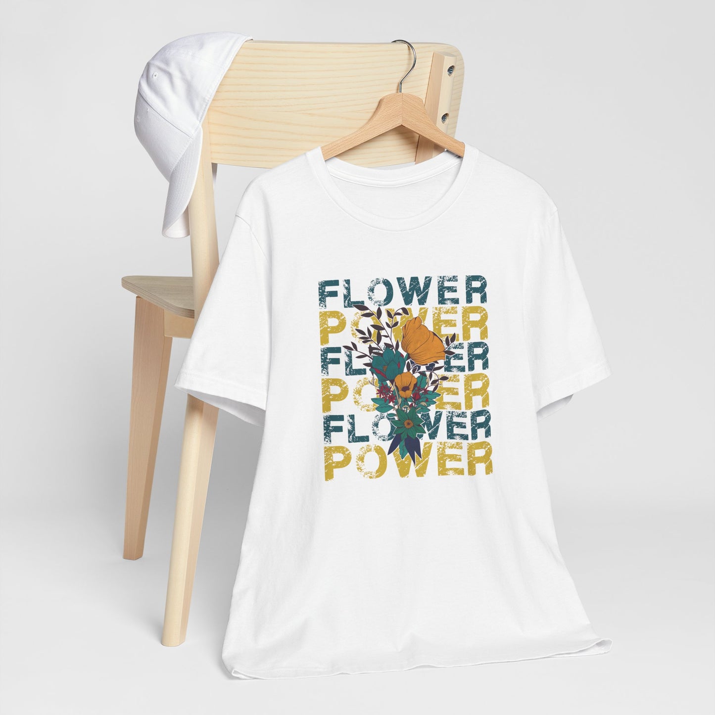 Flower Power Retro Tee – Bold Floral Vintage Vibes