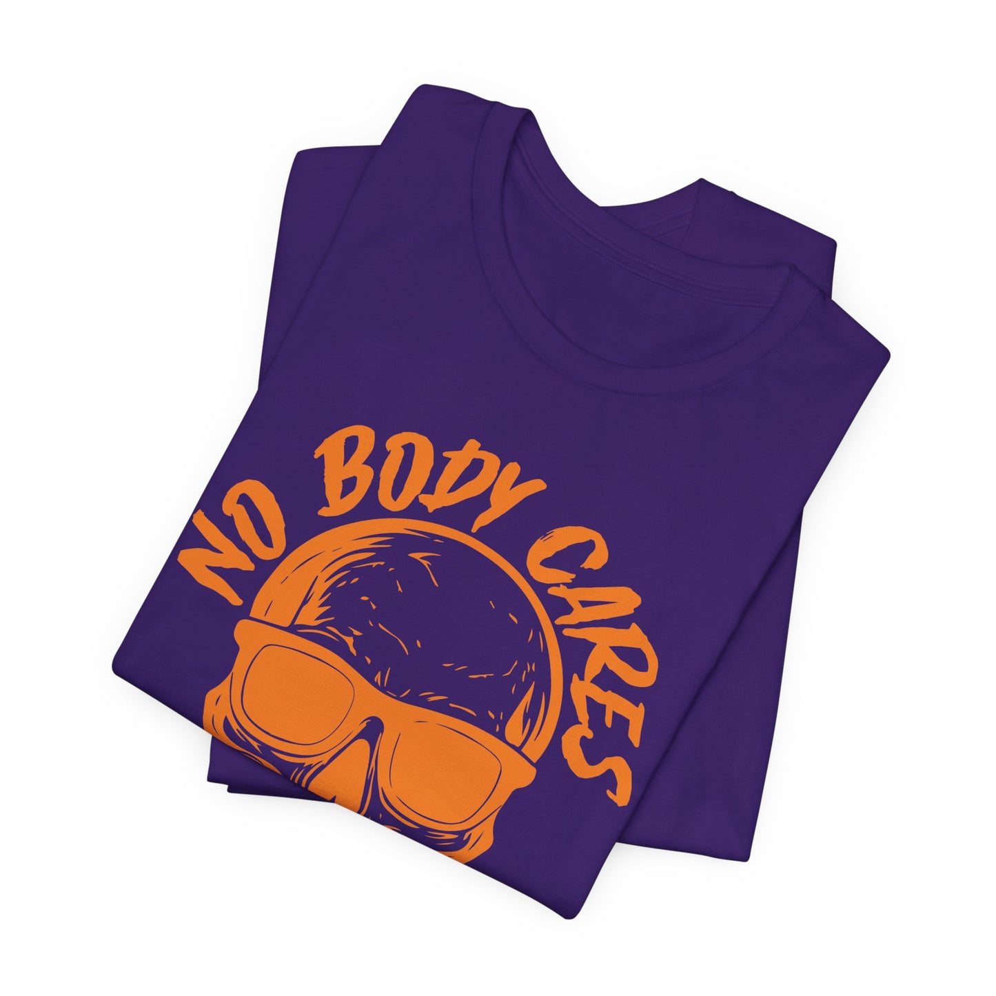 No Body Cares Halloween Tee – Chill Skeleton & Spooky Vibes