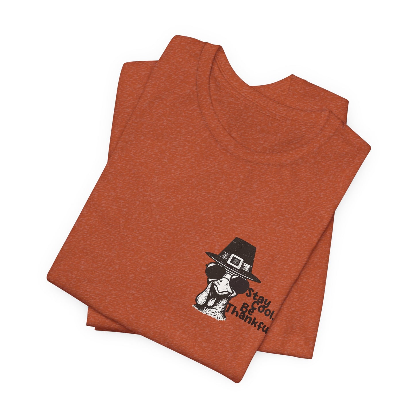 Stay Cool Be Thankful Turkey Shirt – Funny Thanksgiving T-Shirt for Men and Women