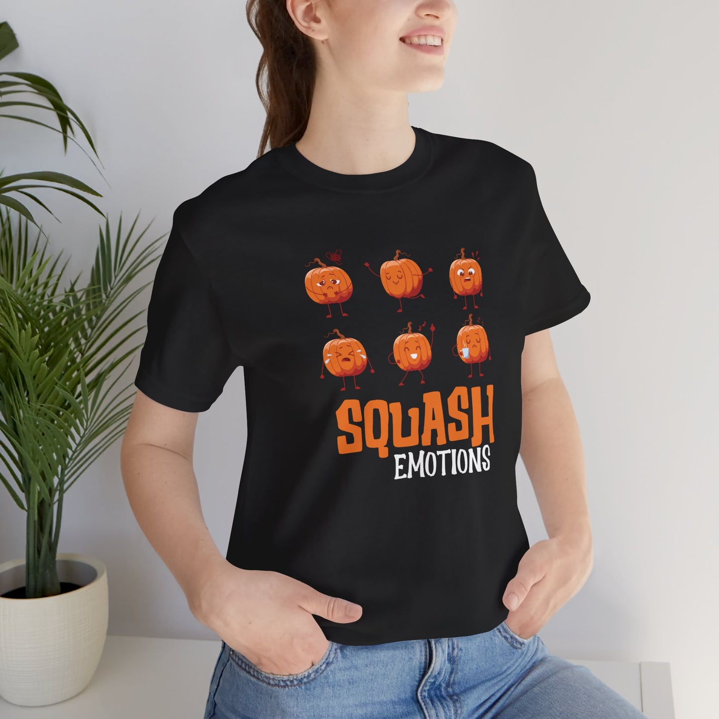 Squash – Cute Pumpkin Faces Halloween T-Shirt