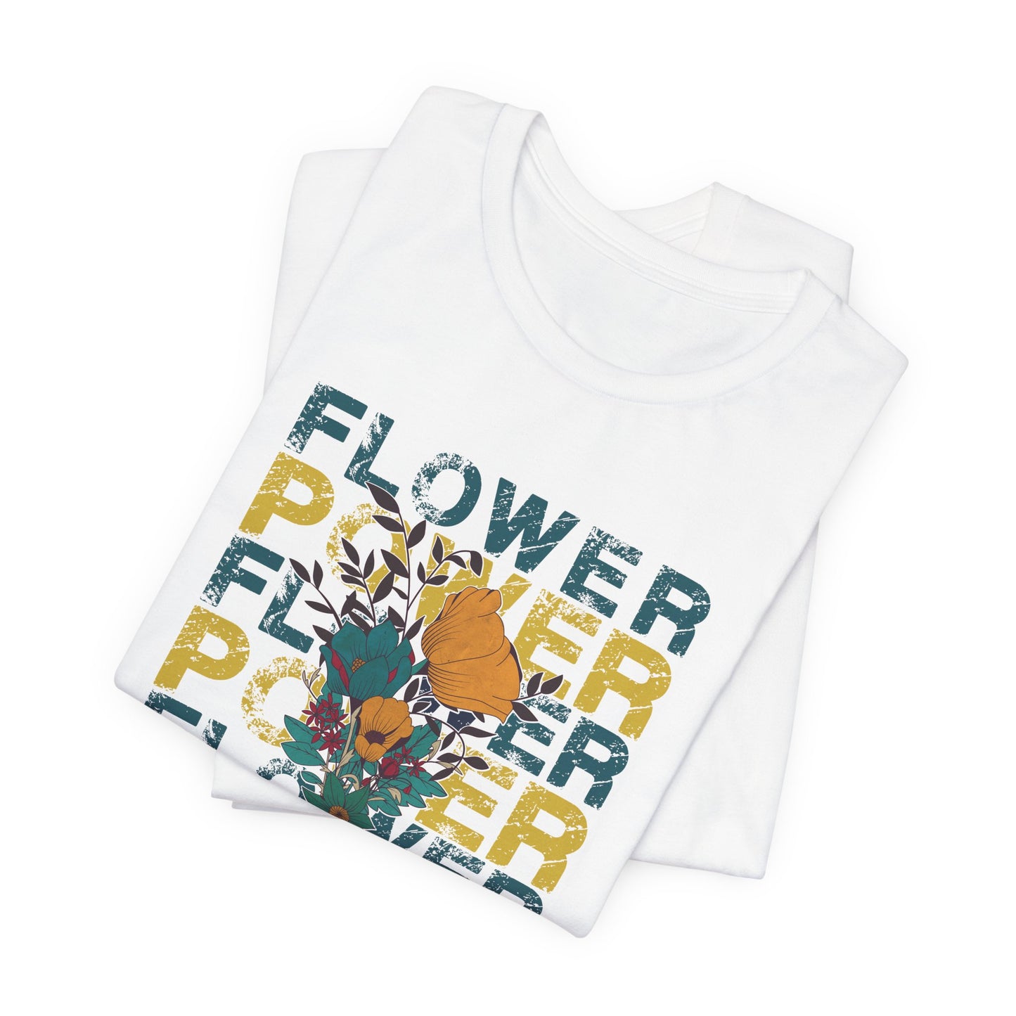 Flower Power Retro Tee – Bold Floral Vintage Vibes