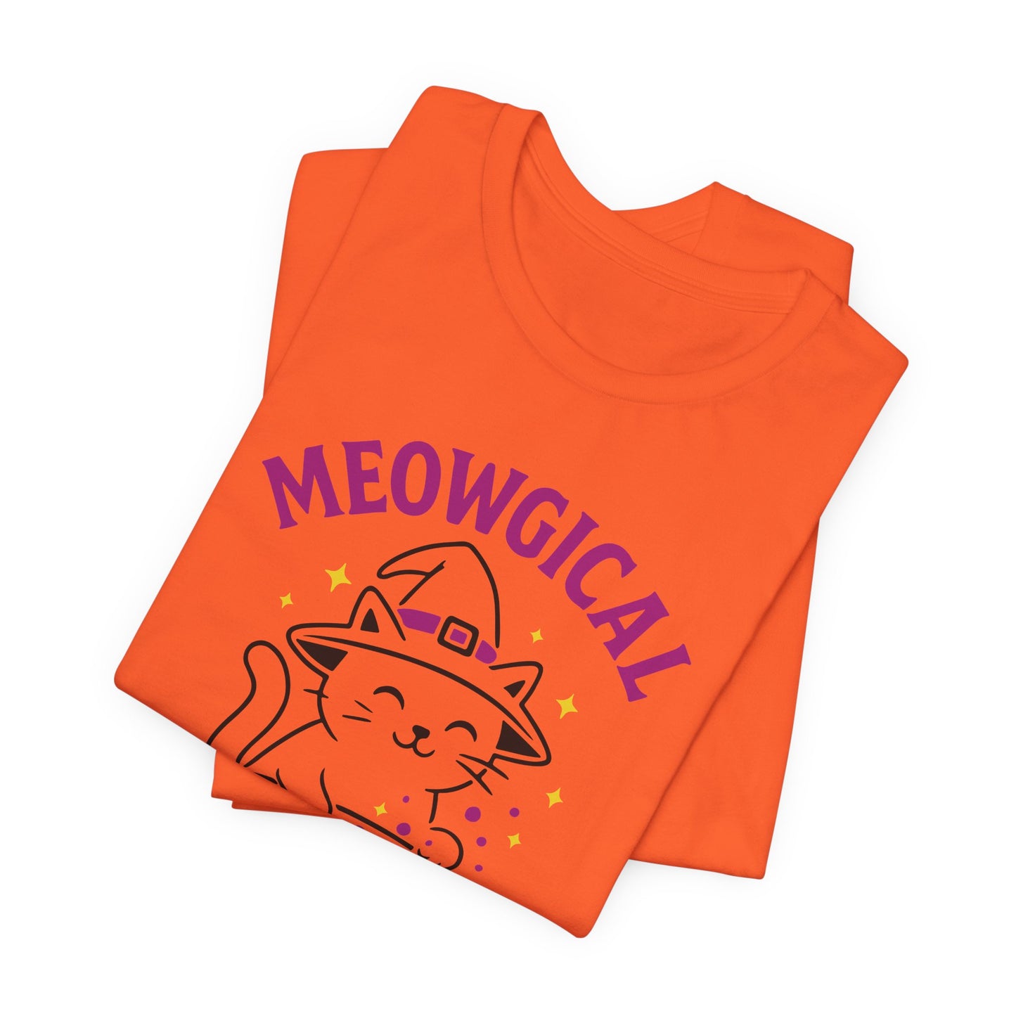 Meowgical Cat Halloween Shirt – Cute Witchy Kitty Tee for Cat Lovers