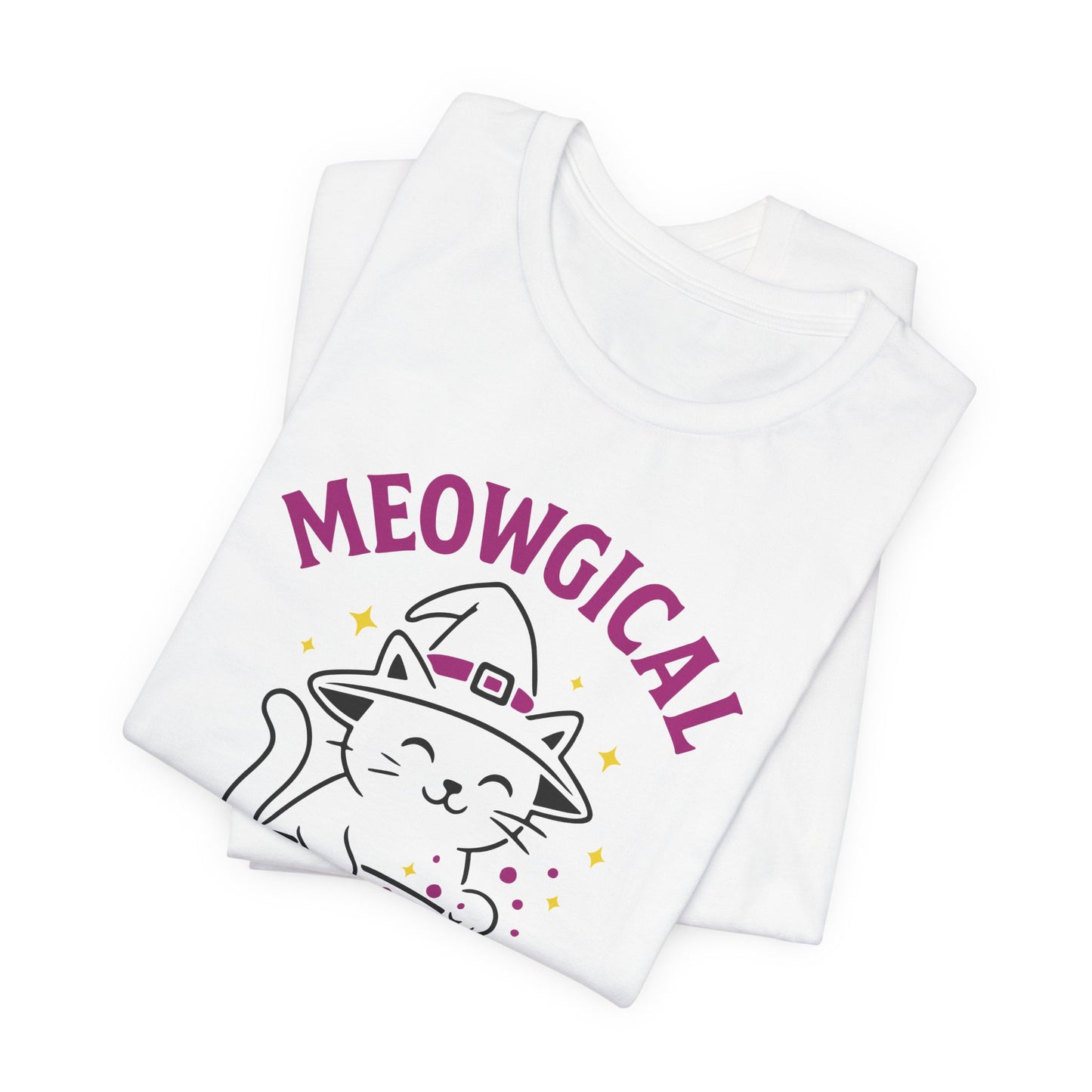 Meowgical Cat Halloween Shirt – Cute Witchy Kitty Tee for Cat Lovers