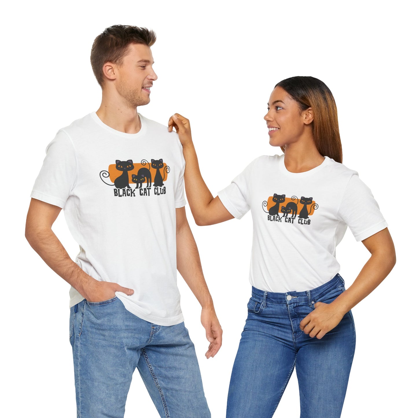 Black Cat Club Halloween Shirt – Cute & Spooky Feline Design