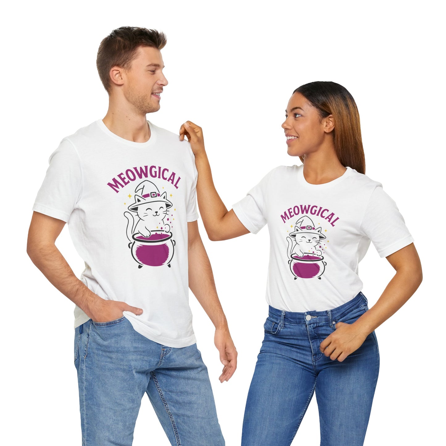 Meowgical Cat Halloween Shirt – Cute Witchy Kitty Tee for Cat Lovers