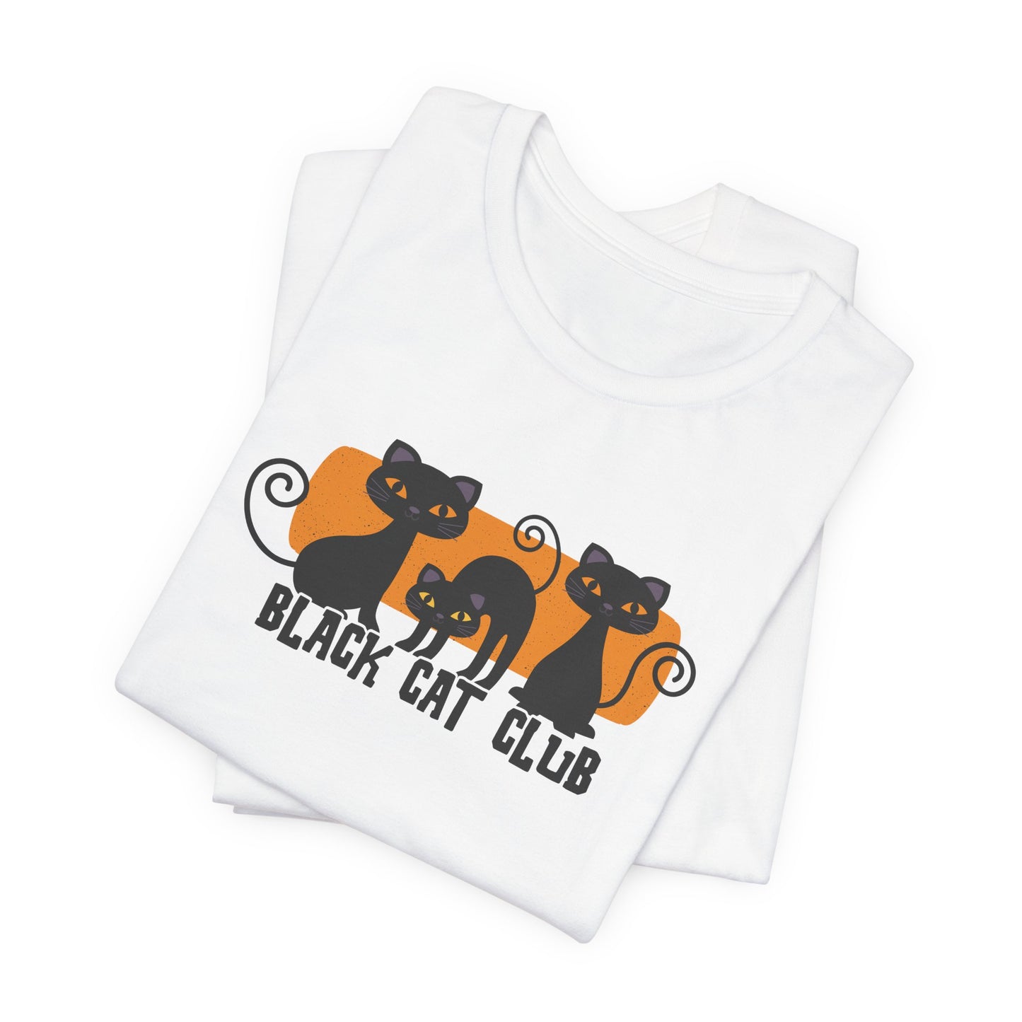 Black Cat Club Halloween Shirt – Cute & Spooky Feline Design