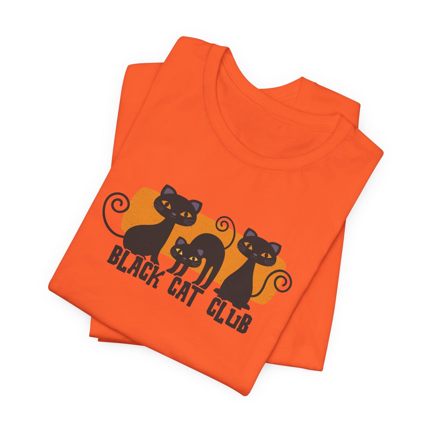 Black Cat Club Halloween Shirt – Cute & Spooky Feline Design