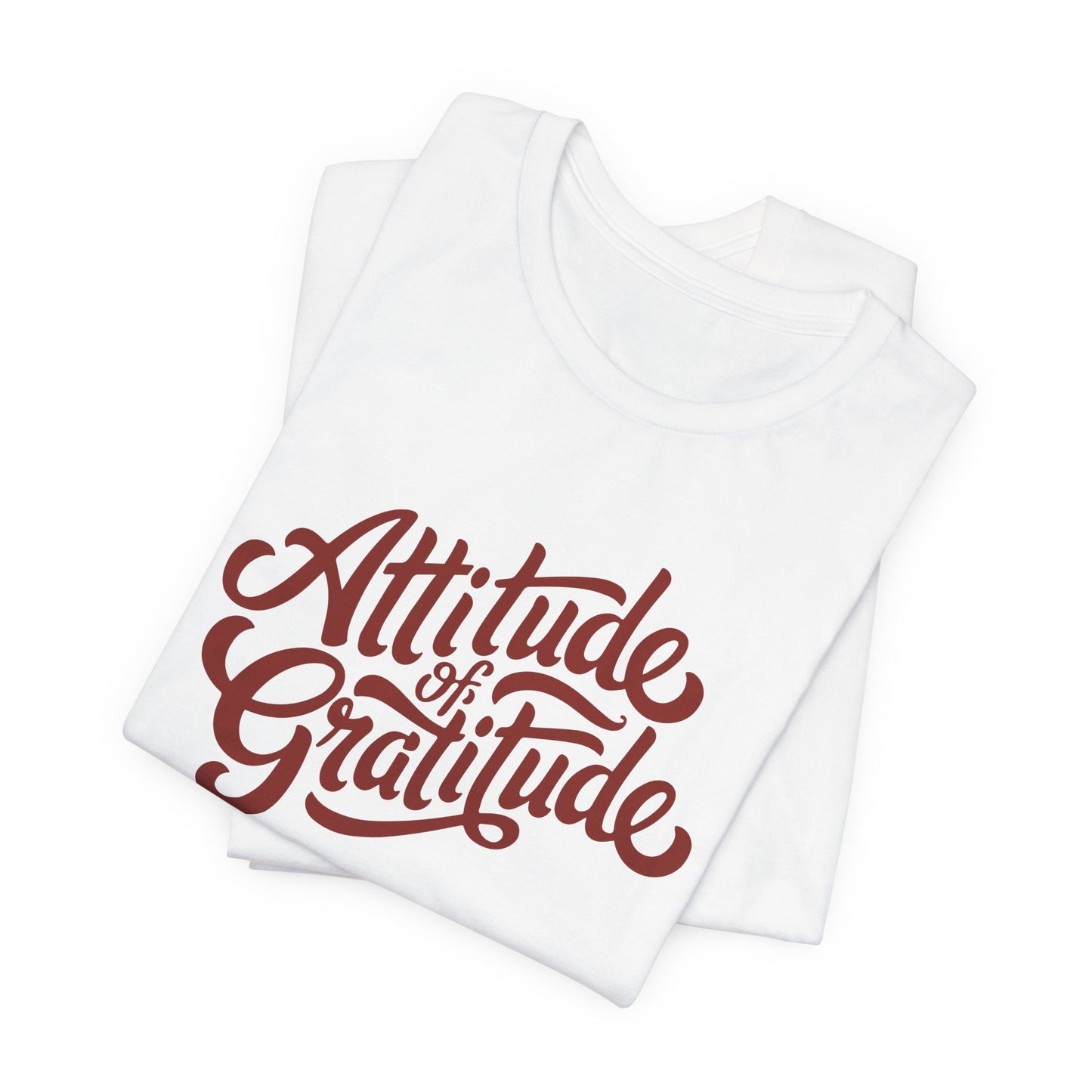 Attitude of Gratitude Shirt – Positive Thanksgiving Fall Tee with Inspirational Quote