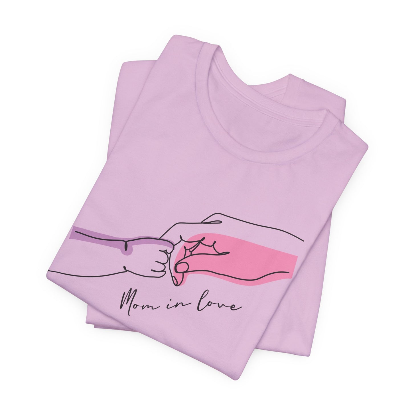 Mother and Child Line Art T-Shirt – Minimalist Mom Love Graphic Tee