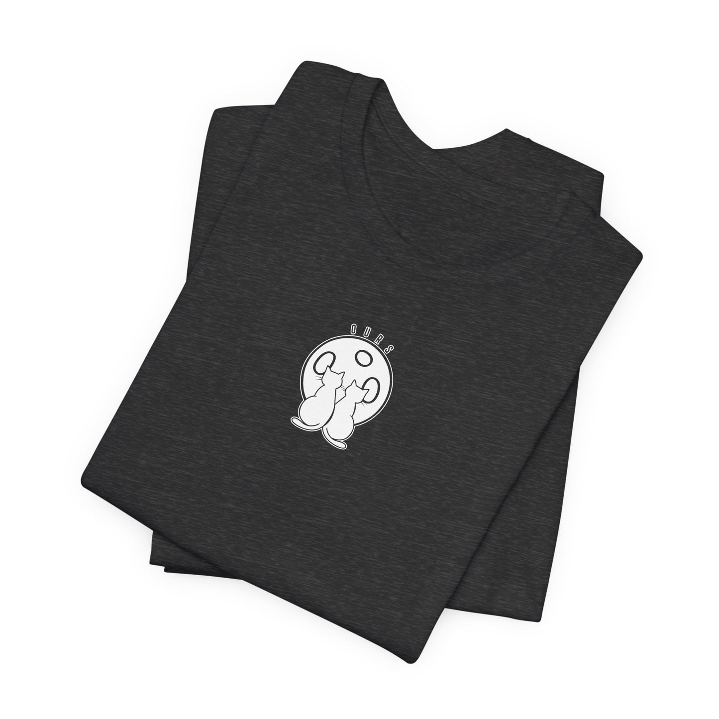 Ours Cat Couple Moon T-Shirt