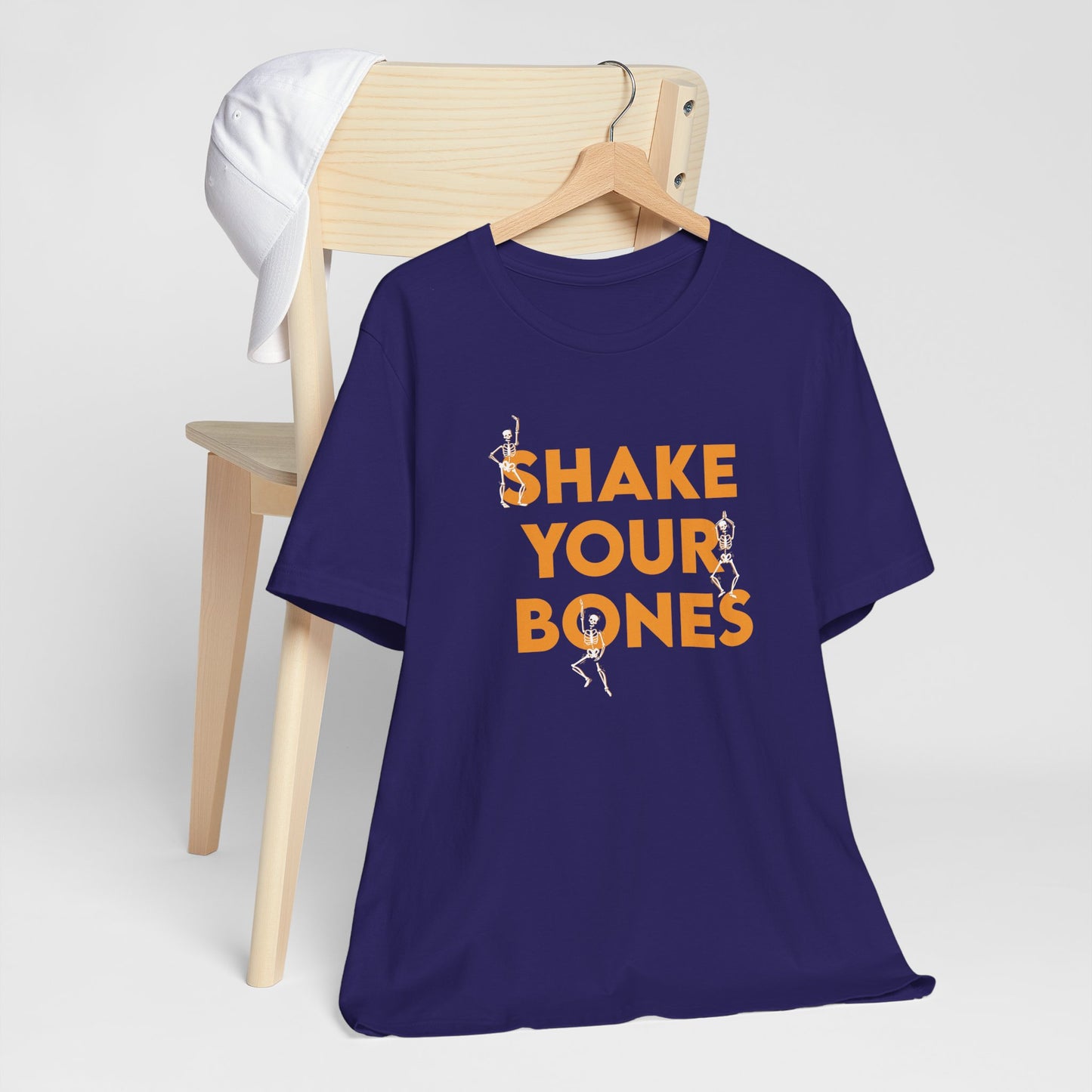 Shake Your Bones Halloween Shirt – Funny Dancing Skeleton Tee