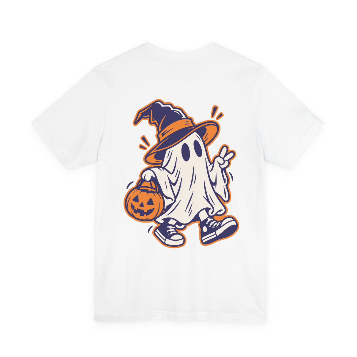 Cute Ghost Halloween Shirt – Witch & Pumpkin Spooky Graphic Tee
