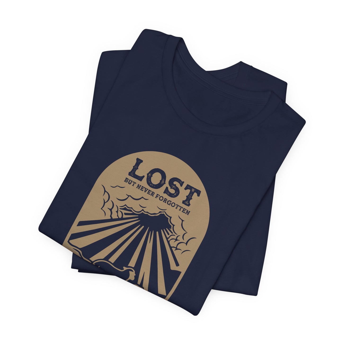 Lost But Never Forgotten Christian Shirt | Found By Grace Graphic Tee