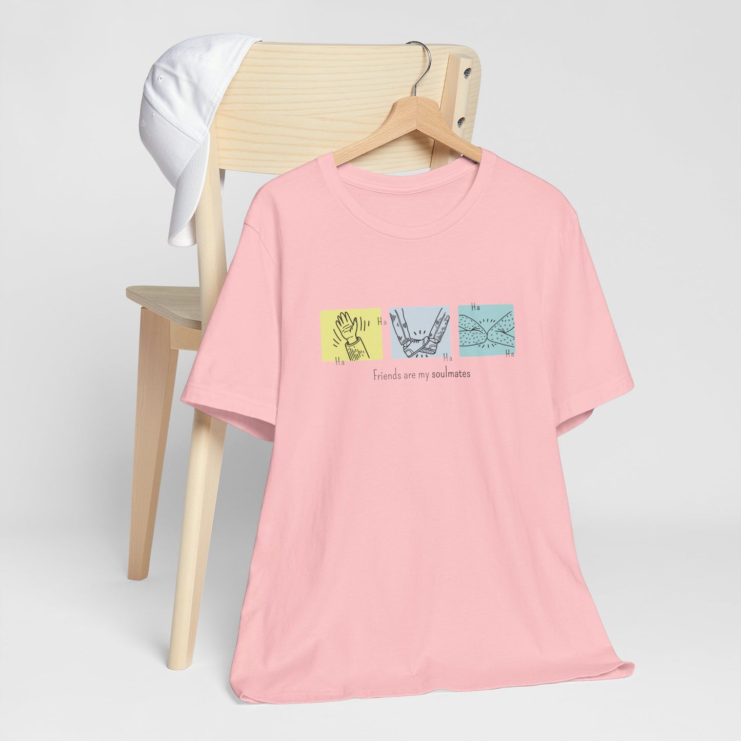 Friends Moments T-Shirt – Minimalist Friendship Illustration