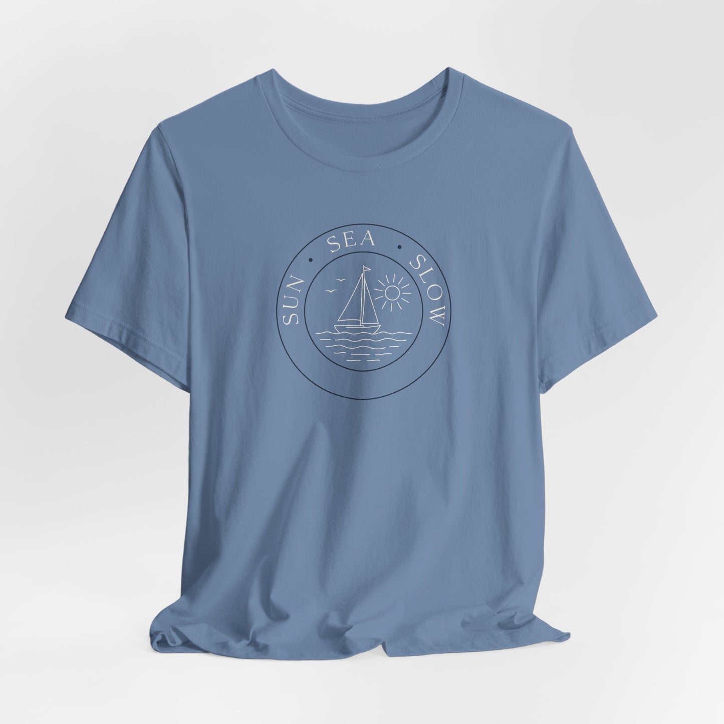Sun Sea Slow Shirt - Coastal Sailing Graphic Tee