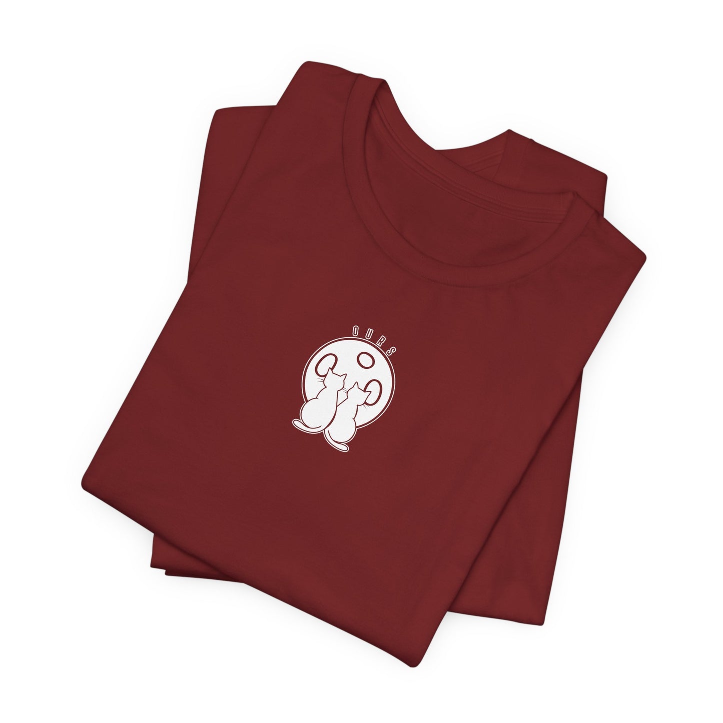 Ours Cat Couple Moon T-Shirt