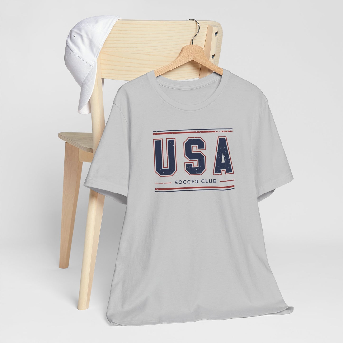 USA Soccer Club Shirt, Vintage USA Soccer Tee, American Soccer T-Shirt, Patriotic Sports Shirt, USA Fan Shirt