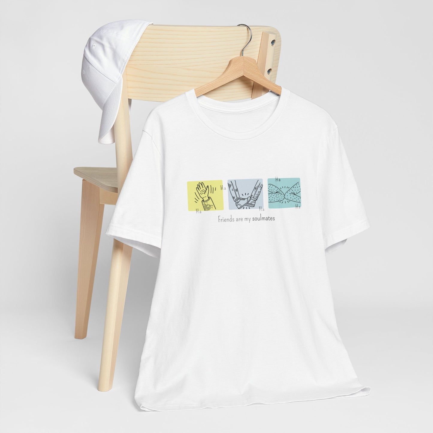 Friends Moments T-Shirt – Minimalist Friendship Illustration