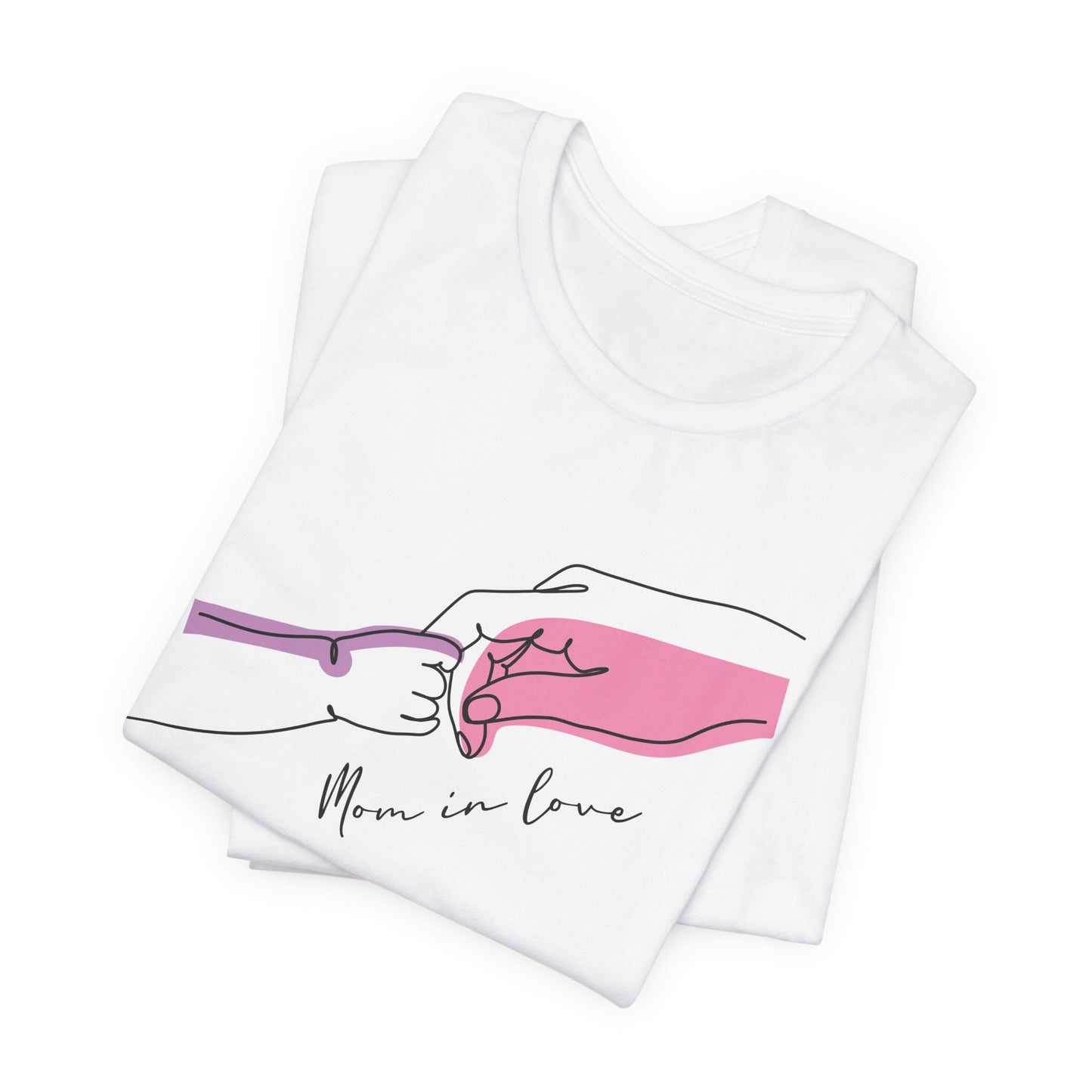 Mother and Child Line Art T-Shirt – Minimalist Mom Love Graphic Tee